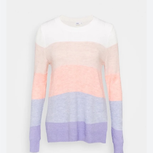 GAP Sweaters - GAP Women's pullover Sweater in Pastel spring colorful Stripes